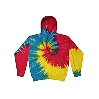 Colortone Tie Dye Multicolored Reactive Hoodie Sweatshirt Pullover Kids and Adult