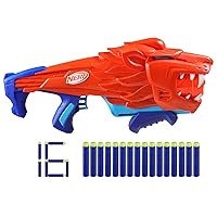 NERF Wild Lionfury, Easy Play Dart Blaster, 16 Nerf Elite Darts, Nerf Blaster Lion Toys for 6 Year Old Boys & Girls & Up, Outdoor Toys