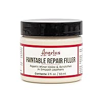 Leather Filler for Filling or Repairing Holes, Tears, Cracks, Scratches, for Leather Car Seats, Furniture, Shoes- Flexible - 2oz