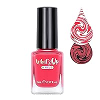 Whats Up Nails - Floral Correlation Stamping Polish Coral Lacquer for Stamped Nail Art Design 7 Free Cruelty Free Vegan