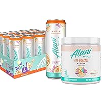Mimosa 12 Pack Energy Drink + 30 Serving Preworkout Bundle | 200mg of Caffeine | Zero Sugar | Vegan