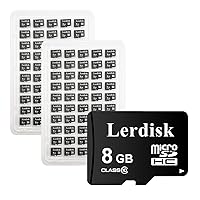 Factory Wholesale Micro SD Card 8GB U1 Pack of 100 in Bulk MicroSDHC C10 UHS-I Produced by Authorized Licencee(8GBX100)