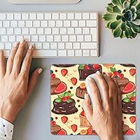 Gaming Mousepad Fruit Cakes Rectangle Mouse Pad Non-Slip Rubber Base Mouse Pads with Stitched Edges for Computers Laptop Office Decor 10 x 12in