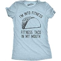 Womens Fitness Taco Funny Gym T Shirt Cool Humor Graphic Muscle Tee for Ladies