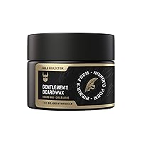 The Beard Struggle - Gentlemen's Beard & Moustache Wax - Gold Collection - Hoenirs Poem - 50g / 1.76 US. oz. Warrior-Glass™ Jar