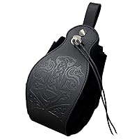 Portable Drawstring Bag Medieval Leathers Belt Pouch Vintage Purse Jewelry Dices Bag Cosplay Supplies Leathers Belt Pouch Portable Purse Lightweight And Portable Bag For Daily Use