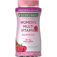 Optimal Solutions Women's Multivitamin, Immune and Cellular Energy Support, Bone Health, Raspberry Flavor, 80 Gummies