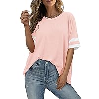 Women Loose Fit T-Shirt Oversized Trendy Casual Half Sleeve Top