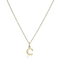 Amazon Essentials 14k Gold-Filled Letter Charm Pendant Necklace (previously Amazon Collection)