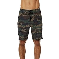 O'NEILL Men's 19 Inch Camo Boardshorts - Water Resistant Swim Trunks for Men with Quick Dry Stretch Fabric and Pockets