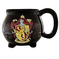 Silver Buffalo Harry Potter House Gryffindor Crest Cauldron 3D Sculpted Ceramic Mug, 20 Ounces, 1 Count (Pack of 1)