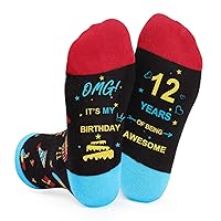 Funny Saying Knitted Socks, Birthday Gifts for Preteen Girls Boys 10-12 years