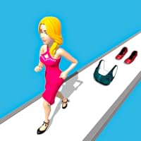 Perfect Beauty Fashion Queen Catwalk Challenge 3D - Rich Makeover Fit Body Model Dressup Long Hair Popular Girls Run Outfit Race