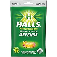 Defense Assorted Citrus Sugar Free Vitamin C Drops, 25 Drops