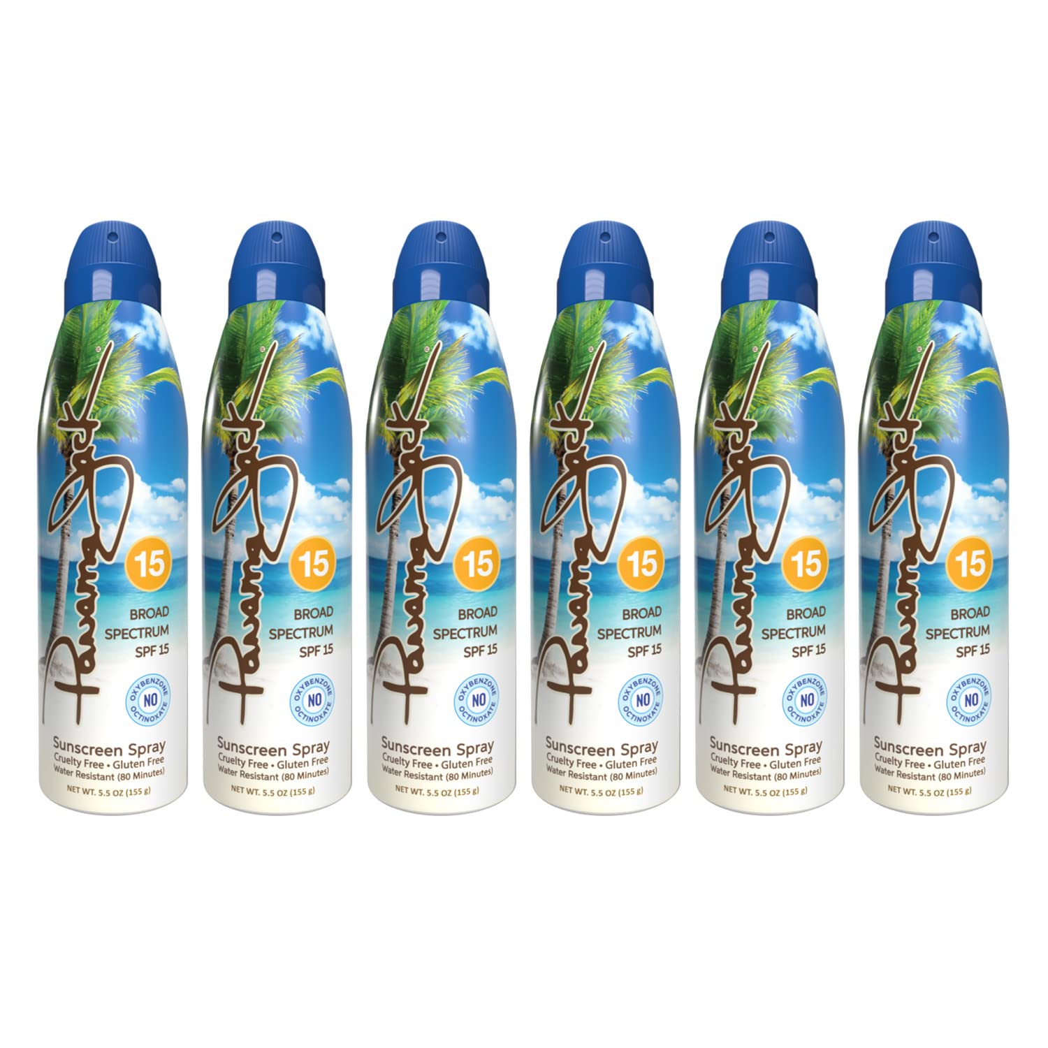 Panama Jack Continuous Spray Sunscreen, SPF 15, 5.5 Ounce