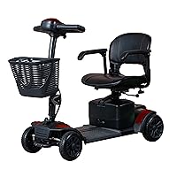 Drive Medical Spitfire Pro SE 4 Wheel Power Mobility Scooter with 15 Mile Extended Battery Range, 5 Interchangeable Color Panels, 300 Pound Weight Capacity