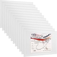 US Art Supply 18 X 24 inch Professional Artist Quality Acid Free Canvas Panel Boards for Painting 12-Pack (1 Full Case of 12 Single Canvas Board Panels)