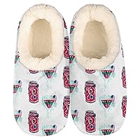 Pardick Cool Funny Womens Slipper Comfy House Slippers Fuzzy Slippers Warm Non-Slip Slipper Socks Soft Cozy Sole Slippers for Indoor Home Bedroom