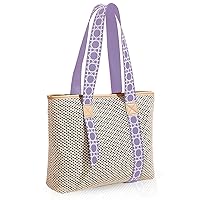 Straw Bag, Beach Bags for Women, Soft Woven Beach Tote Canvas Shoulder Strap, Handmade Rattan Handbag for Vacation