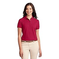 Port Authority Women's Silk Touch Polo 3XL Red