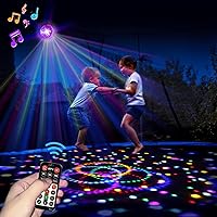 Trampoline Lights with Music, Large Size 9 Colors LED Lights with Remote Control for Trampoline 16FT 15FT 14FT 12FT 10FT, Sync up to Music, Trampoline Accessories for Kids Adults