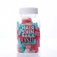 Cantu Gummies 4 Hair, Skin, and Nails with Biotin, Collagen, Keratin, Vitamins C, E, D3, B1, B2, and More