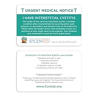 Interstitial Cystitis Assistance Card - 3 pcs