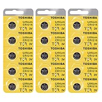 Toshiba CR1216 Battery 3V Lithium Coin Cell (15 Batteries)