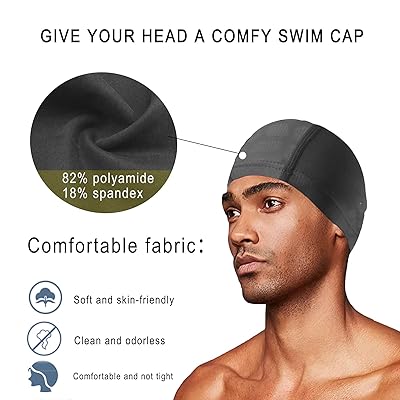 Mua Swimming Cap for Men&Women Lycra Fabric Swim Cap Kids