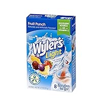 Wyler’s Light Singles-To-Go Sugar Free Drink Mix, Fruit Punch, 8 CT Per Box (Pack of 1)…