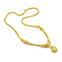 Chain 24k Thai Baht Yellow Gold Plated Filled Necklace Jewelry Women 20