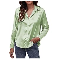 Tunic Summer Formals Top for Ladies Fashion Long Sleeve Vneck Graphic Shirt Womans Cosy Ruffle