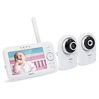 VTech VM351-2 Video Baby Monitor with Interchangeable Wide-Angle Optical Lens and Standard Optical Lens, 720p