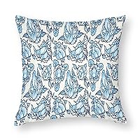 Penis Flower Print Pillow Covers Cushion Case for Home Decorative Funny Double Side Printed (9 Sizes)
