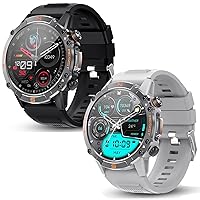 WalkerFit M6 Ultra Smart Watch Brilliant Black and Smart Watch Gray