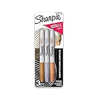 Metallic Permanent Markers, 3 Count