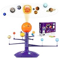 Solar System Model Kit for Kids - 8 Planets for Kids Solar System Toys 3-5, Talking Solar System Project Kit