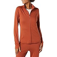 Amazon Essentials Women's Brushed Tech Stretch Full-Zip Jacket-Discontinued Colors