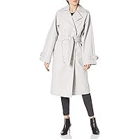 The Drop Women's @Lisadnyc Vegan Leather Long Trench Coat