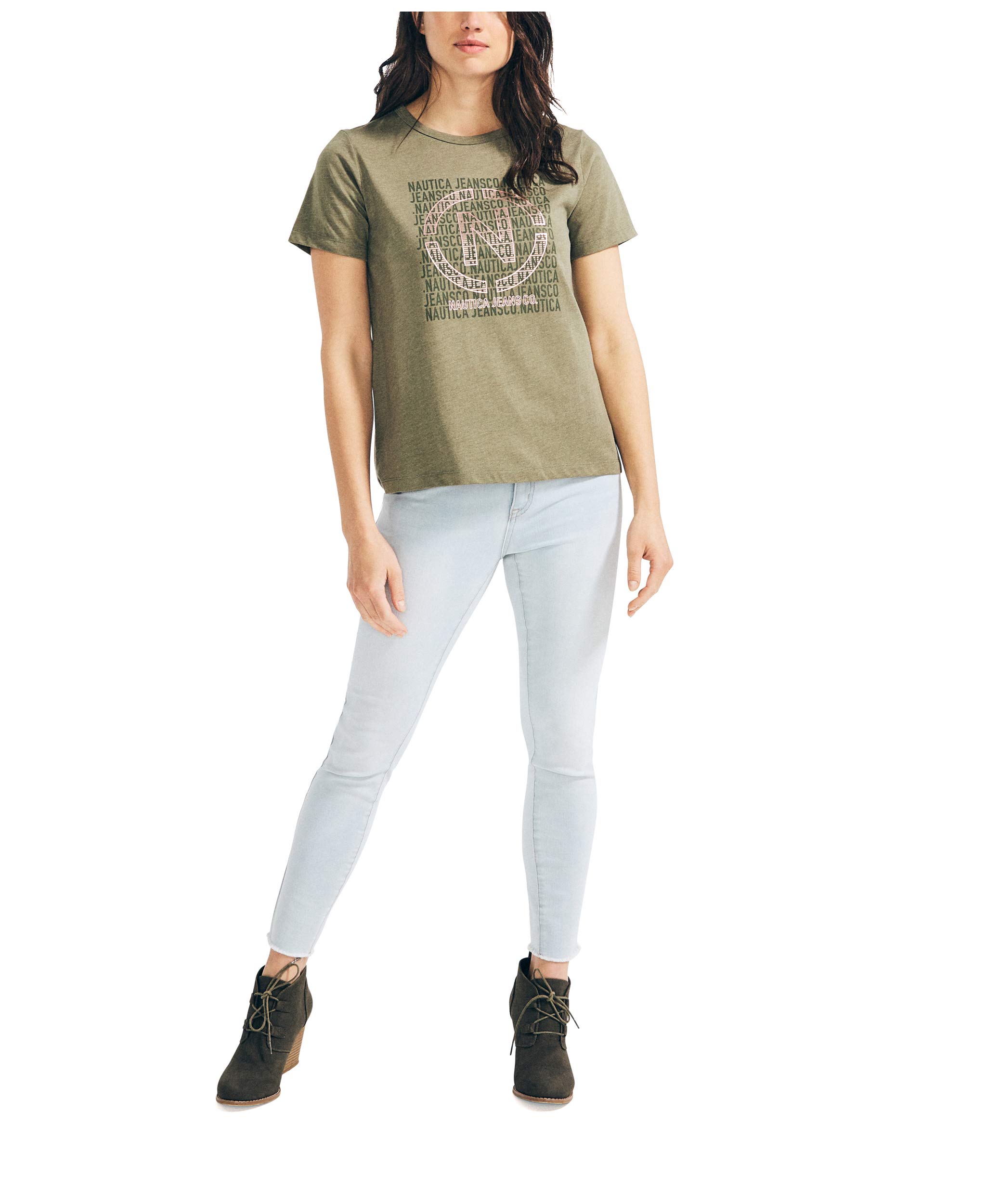 Nautica Women's Soft Cotton Graphic T-Shirt