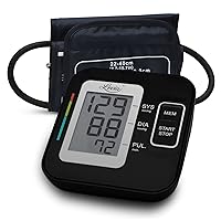 Blood Pressure Monitor Upper Arm - LoviaCare Digital Blood Pressure Machine for Home Use - Adjustable BP Cuff 8.7”-15.7”, Large LCD Display, 2x120 Readings Storage