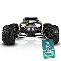 Remote Control Car, Hobby Grade RC Car 1:10 Scale Brushed Motor with Two Batteries, 4x4 Off-Road Waterproof RC Truck, Fast RC Cars for Adults, RC Cars, Remote Control Truck