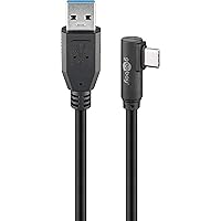 USB-C (TM) to USB A 3.0 Cable 90° Black USB-C (TM) to USB A 3.0 Cable 90° Black - USB 3.0 Male (Type A) to USB-C(TM) Male