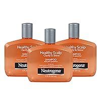 Neutrogena Exfoliating Healthy Scalp Clarify & Shine Shampoo for Oily Hair and Scalp, Anti-Residue Shampoo with Pink Grapefruit, pH-Balanced, Paraben & Phthalate-No, Color-Safe, 12 Fl Oz (pack of 3)