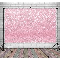 Lofaris Pink Bokeh Photography Backdrop Shinny (No Glitter) Spots Sparkle Abstract Halos Background Newborn Baby Shower Birthday Party Decorations Portrait Photo Booth Prop 9x6ft