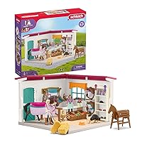 Schleich Horse Club — Horse Shop, 67 Piece Tack Shop Horse Play Set with Horses and Riders, Farm Play Set for Children Ages 5-12