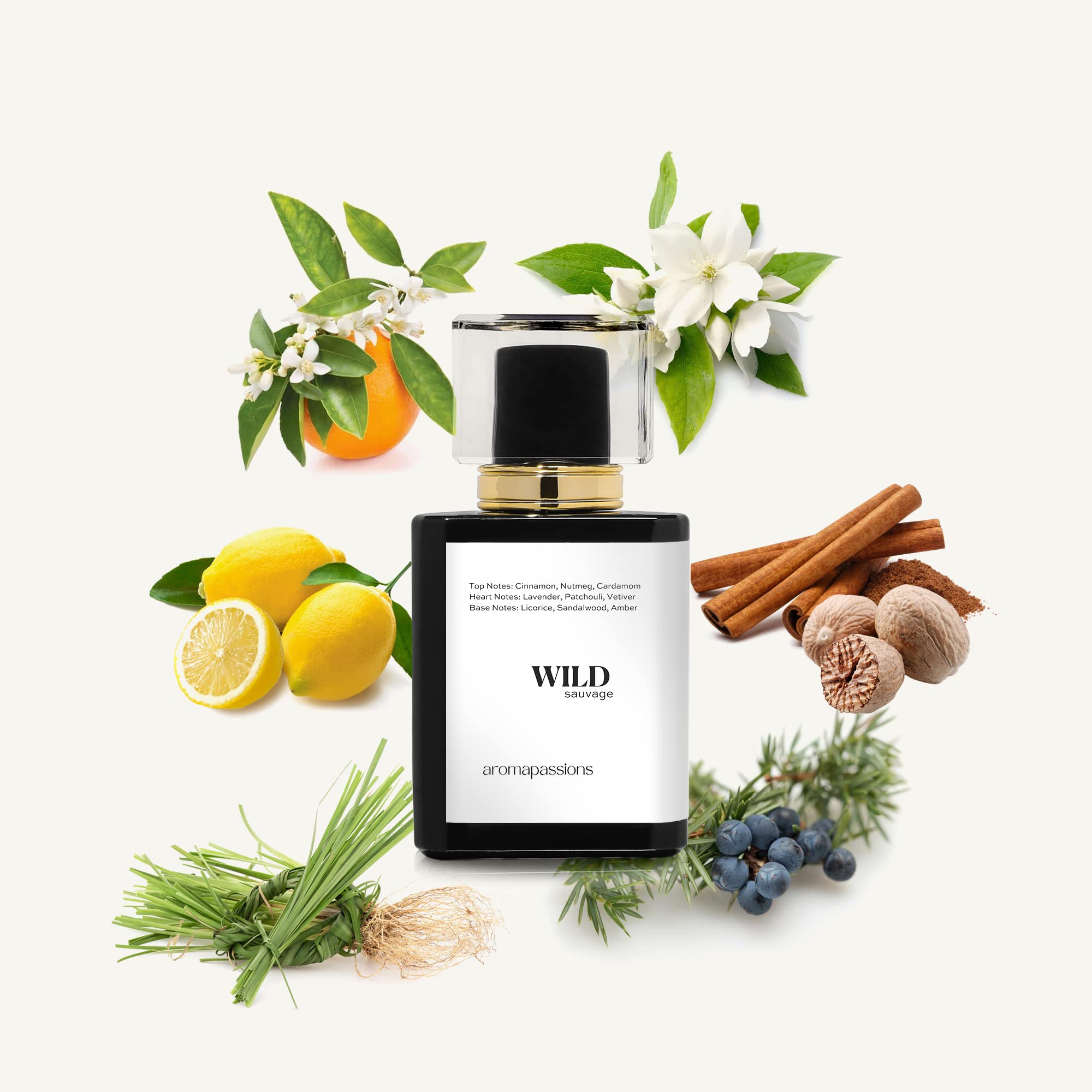 aromapassions WILD | Inspired by SVGE. ELXR | Pheromone Perfume Cologne for Men | Extrait De Parfum | Long Lasting Dupe Clone Essential Oil Fragrance | Perfume De Hombre | (30 ml / 1 Fl Oz)