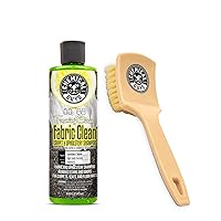 Chemical Guys CWS20316 Foaming Citrus Fabric Clean Carpet & Upholstery Cleaner (Car Carpets, Seats & Floor Mats), 16 fl oz, Citrus Scent + ACCG25 Induro 7 Heavy Duty Nifty Interior Brush
