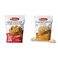 ROASTED PUMPKIN SEEDS to Eat in Shell by Premium Orchards MIXED NUTS + FRUIT NUT MIX TRAIL MIX by PREMIUM ORCHARD Plant Protein Source, Non-GMO, Natural
