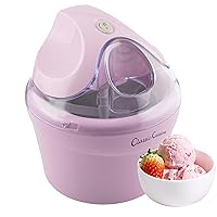 Ice Cream Maker - 1QT Ice Cream Machine Makes Sorbet, Gelato, Ice Cream, and Frozen Yogurt - Kitchen Appliances and Gadgets by Classic Cuisine (Pink)